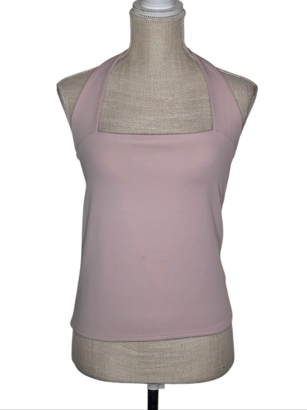 Express Blush Pink Body Contour Halter Top